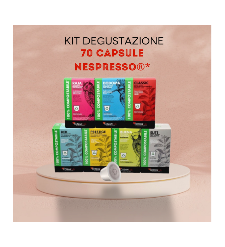 Kit Degustazione 70 Capsule NESPRESSO®*